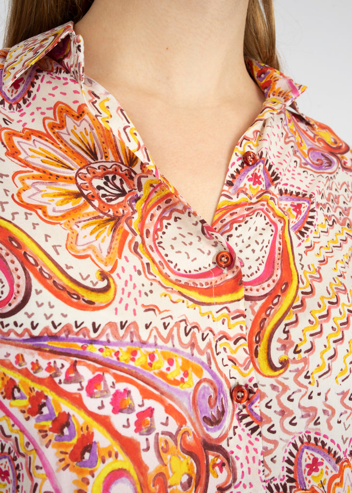 Camicia viscosa fantasia 800922