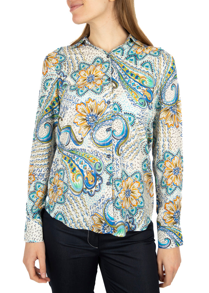 Camicia viscosa fantasia 800922