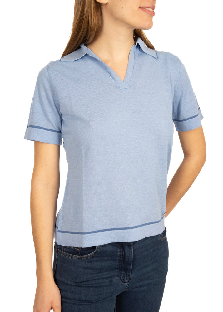 Maglia Polo in lino 91527