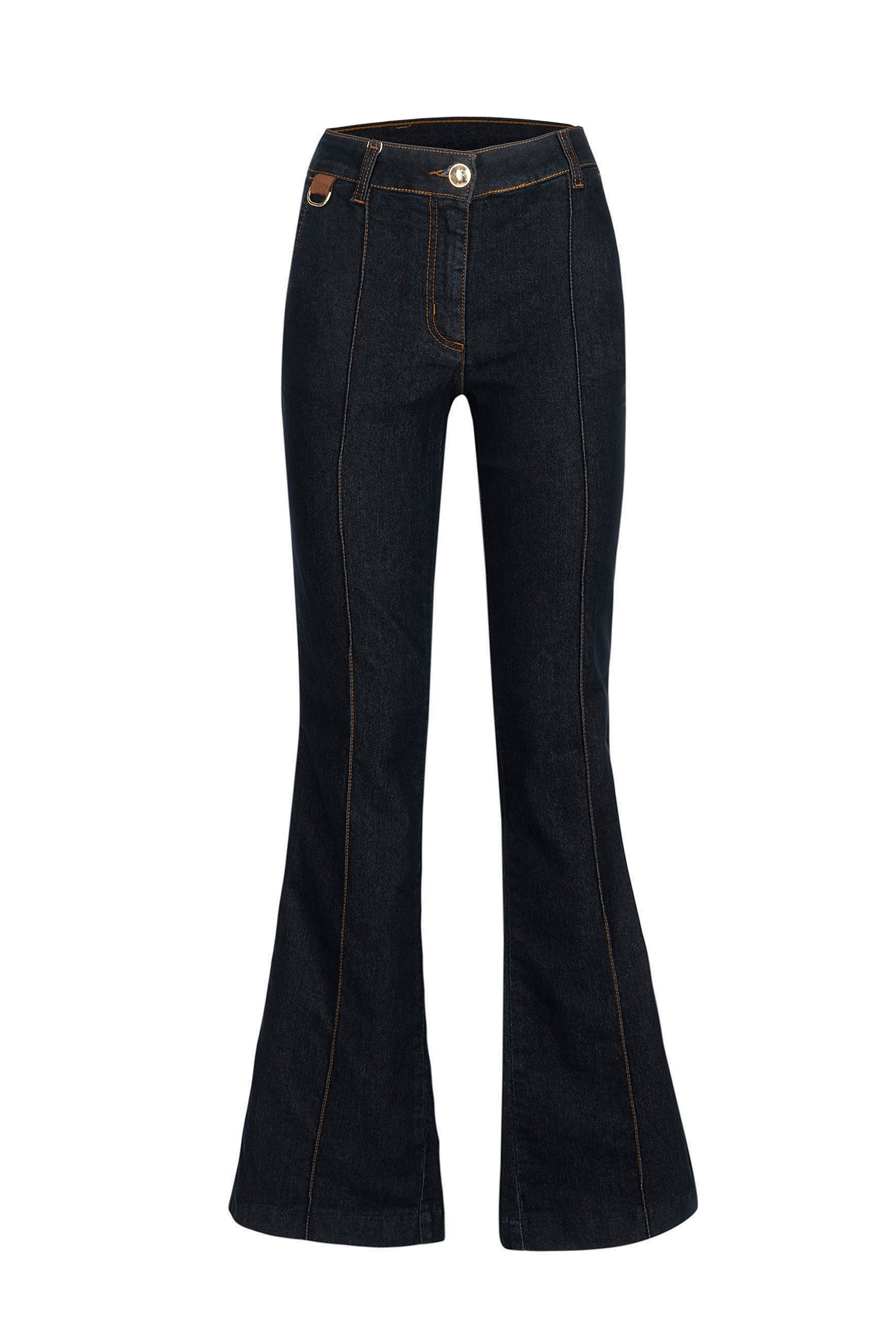 Pantalone zampa jeans