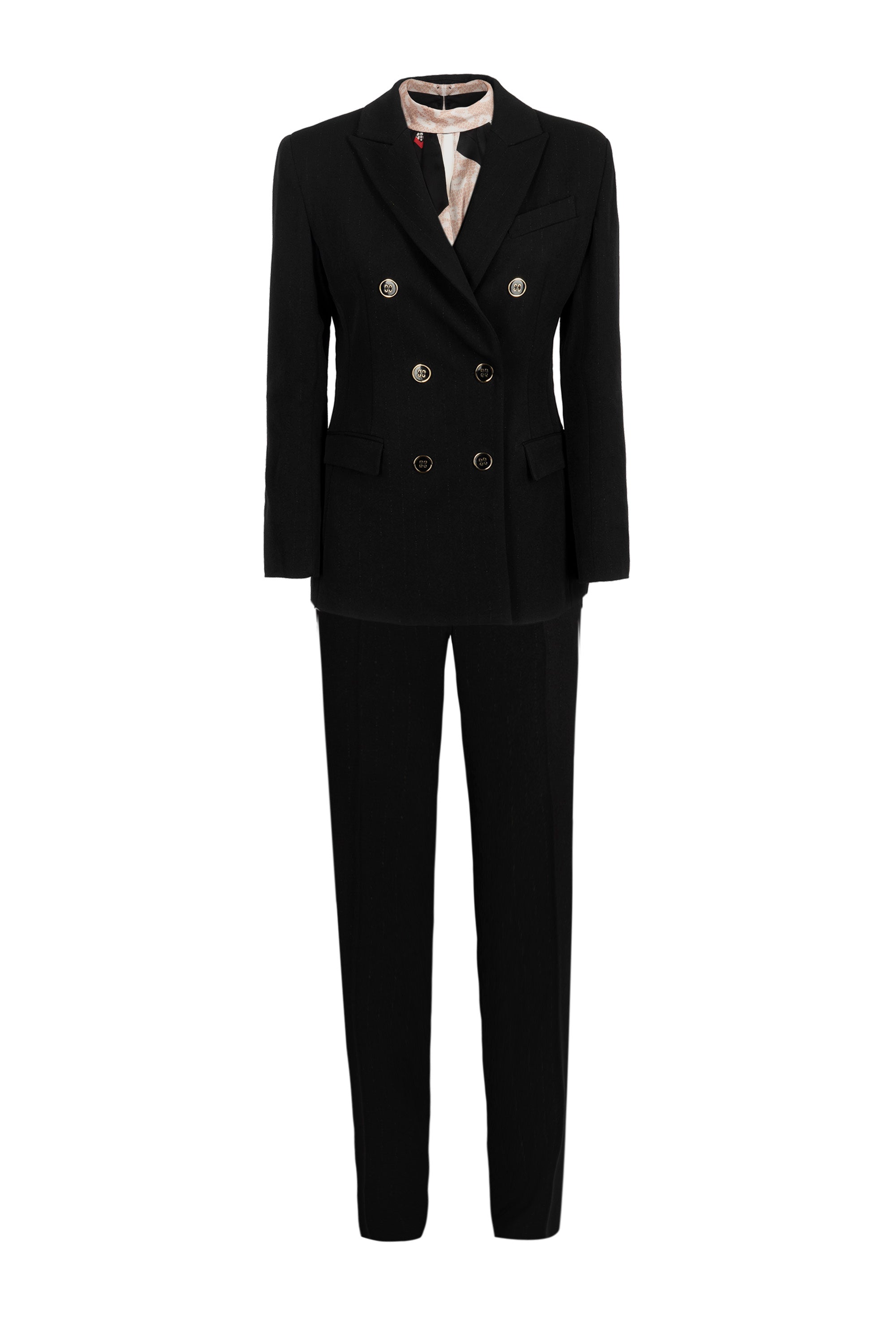 Pantalone gessato lurex