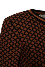 Girocollo injacquard con lurex
