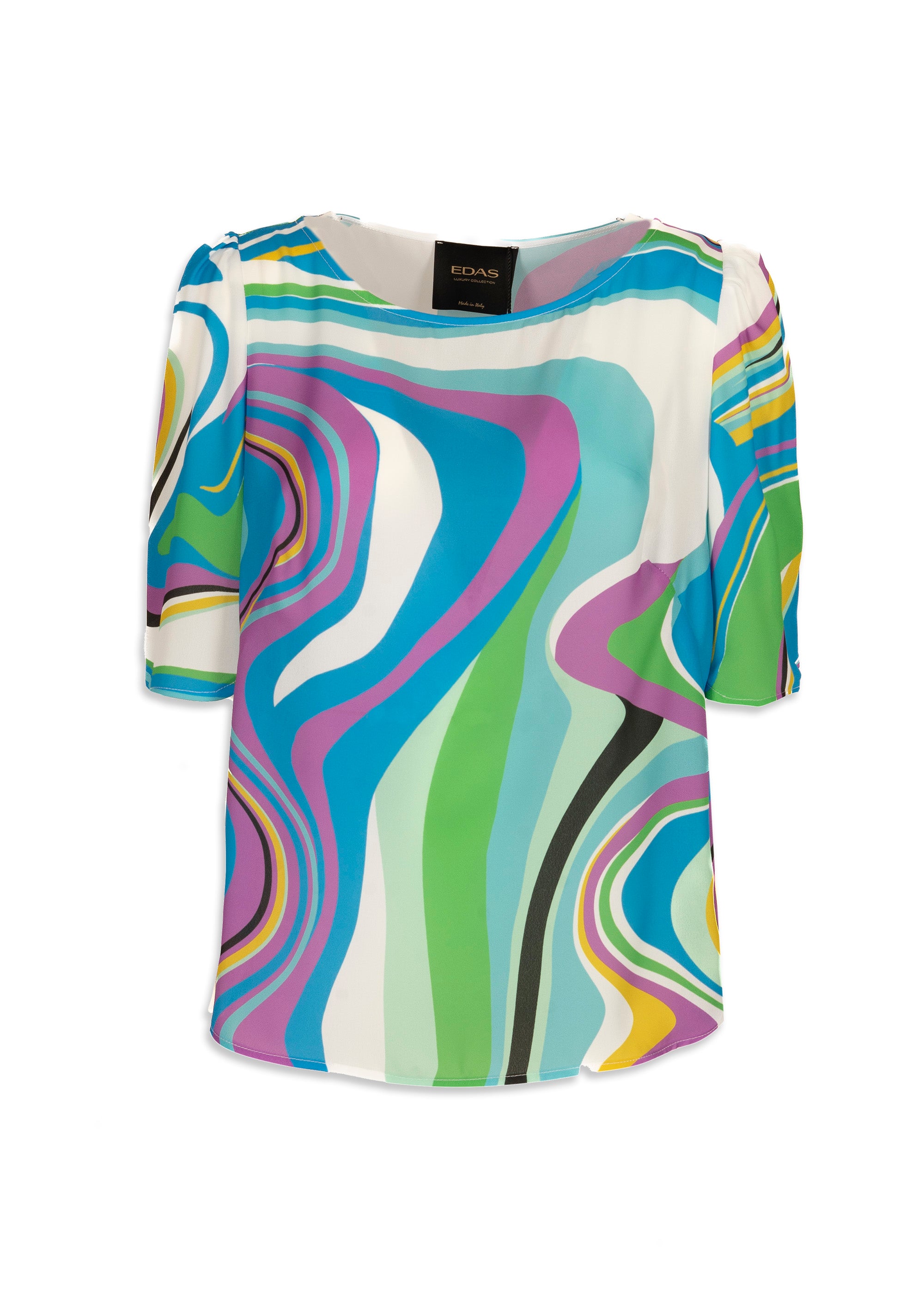 Blusa maniche con pieghe Santoruvo