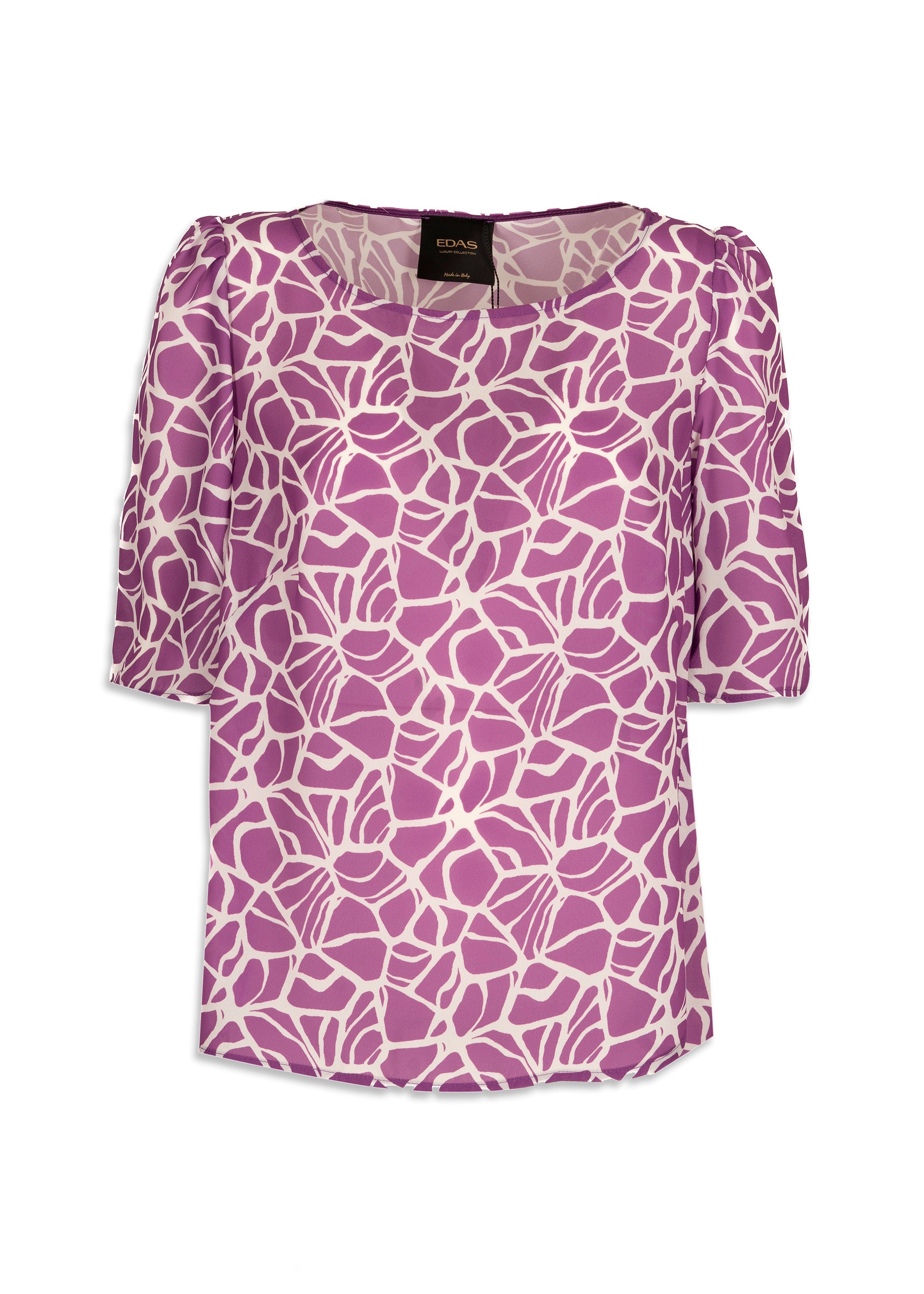 Blusa maniche con pieghe Secondini