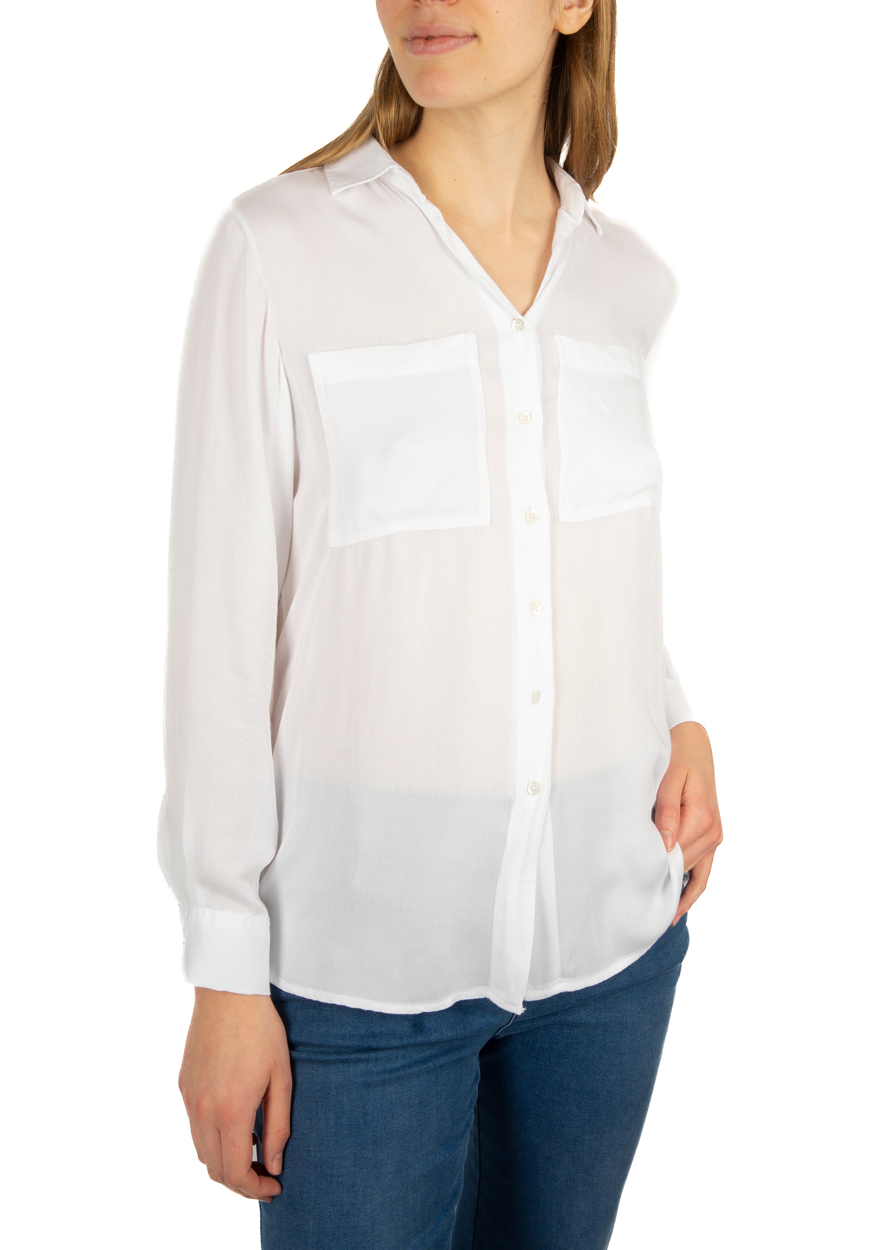 Camicia con taschine in viscosa 23131