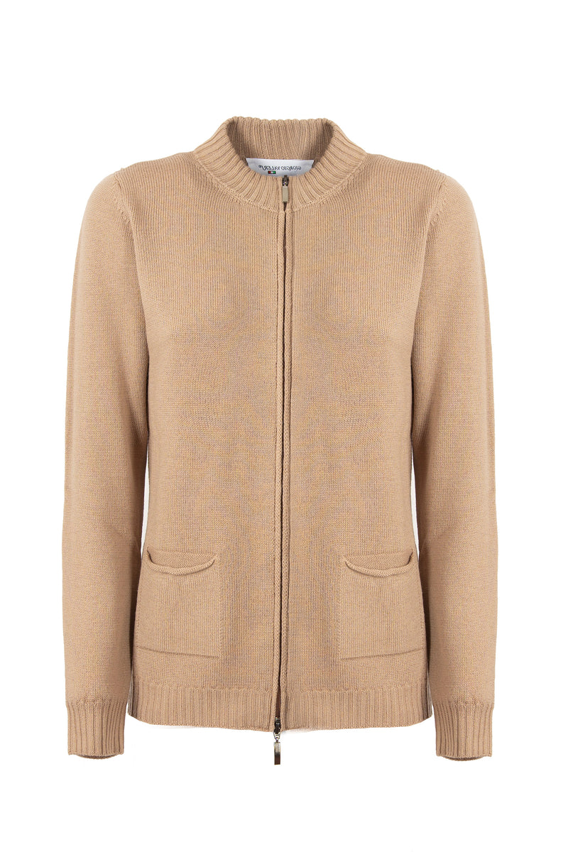 Cardigan zip taschine